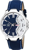 Bleed Blue Day and Date Functioning Strap Adult Quartz Analog Watch  - For Men